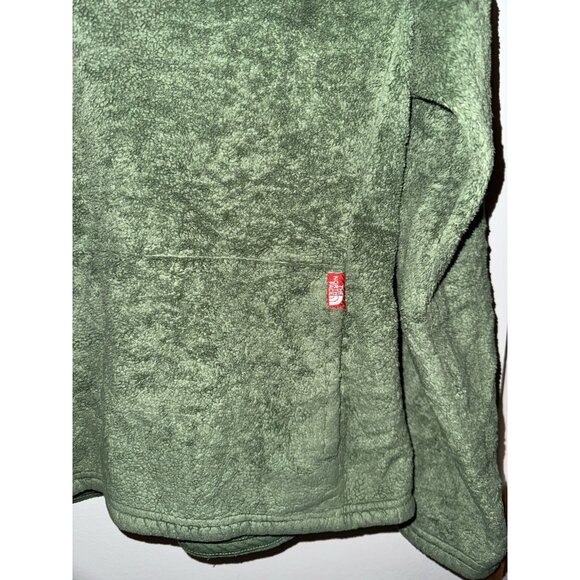 The North Face Sage Green 1/4 Zip Polyester Fleece Jacket Women Size Large - Picture 6 of 11
